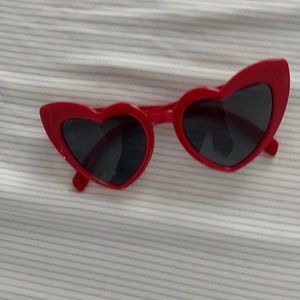 Heart shaped sun glasses never used